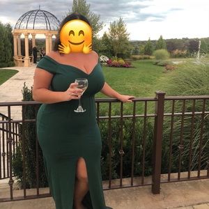 Windsor Fashion Plus Off Shoulder Gown